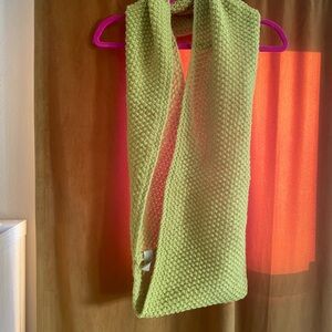 Cozy Yellow Infinity Knit Scarf